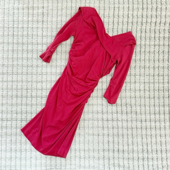 Diane Von Furstenberg NWT Bentley Wrap Ruched Dress - Picture 3 of 4